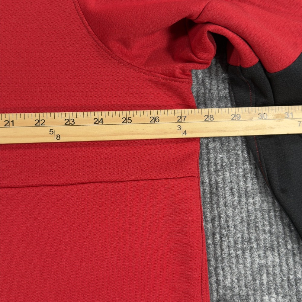 San Francisco 49ers On Field Nike Dri Fit Quarter Zip‎ Mens 2XL Red Pullover - Picture 12 of 16